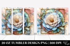 Stained Ranunculus Tumbler 20 oz Product Image 1