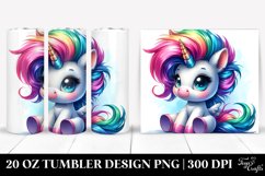 Funny Baby Unicorn Sitting | 20 oz Tumbler Product Image 1