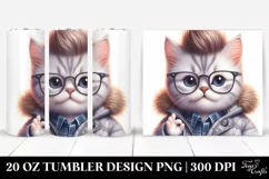 Cute Winter Dressed Baby Cat PNG Product Image 1