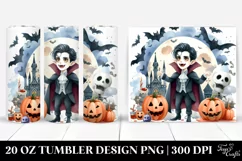Funny Vampire Halloween Clipart 20 Oz Tumbler Product Image 1