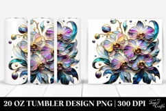 Detailed Orchid | 20 Oz Tumbler Product Image 1