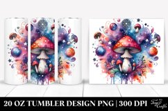 Magical Celestial Mushroom Clipart 20 Oz Tumbler Product Image 1