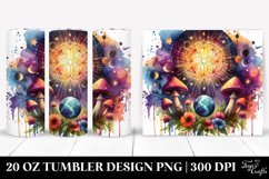Magical Celestial Mushroom Clipart 20 Oz Tumbler Product Image 1