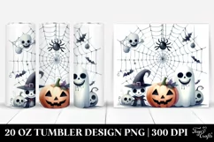 Funny Cobweb Halloween Clipart 20 Oz Tumbler Product Image 1