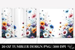 Centered Wild Flowers | 20 Oz Tumbler Product Image 1