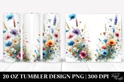 Centered Wild Flowers | 20 Oz Tumbler Product Image 1