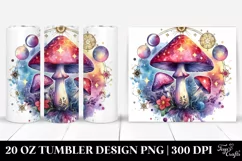 Magical Celestial Mushroom Clipart 20 Oz Tumbler Product Image 1