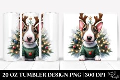 Cute Baby Bull Terrier with Cool Haircut PNG Product Image 1