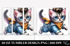 Cute Baby Cat in the Style of PNG Product Image 1