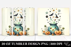 Vintage Halloween Magic Potion Tumbler | 20 oz Tumbler Product Image 1
