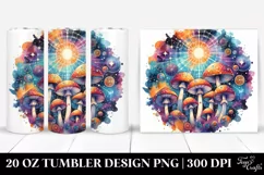 Magical Celestial Mushroom Art 20 Oz Tumbler Product Image 1
