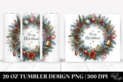 Round Christmas Holiday Sparkle Tumbler | 20 oz Tumbler Product Image 1
