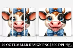 Funny Cow with Big Teeth | 20 Oz Tumbler Product Image 1