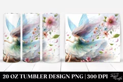 Fairy Tumbling with Spring Petals | 20 Oz Tumbler Product Image 1