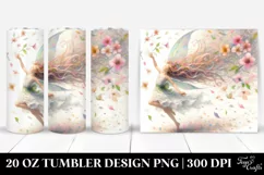 Fairy Tumbling with Spring Petals | 20 Oz Tumbler Product Image 1