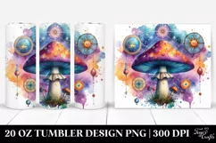 Magical Celestial Mushroom Clipart 20 Oz Tumbler Product Image 1