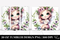 Cute Fairy and Sweet Pea | 20 Oz Tumbler Product Image 1