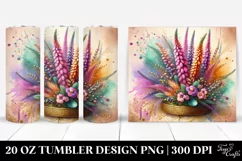 Colorful Wooden Heather | 20 Oz Tumbler Product Image 1