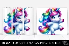Cute Baby Unicorn Drawing | 20 oz Tumbler Product Image 1