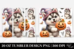 Cute Enthusiastic Siberian Husky PNG Product Image 1