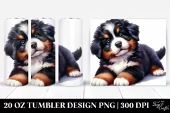 Cute Bernese Mountain Dog in Halloween PNG Product Image 1