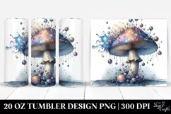 Shiny Mystical Celestial Mushroom Tumbler Product Image 1