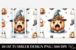 Simple Funny Pumpkin Clipart, 20 Oz Tumbler Product Image 1