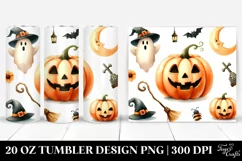Simple Funny Pumpkin Clipart, 20 Oz Tumbler Product Image 1