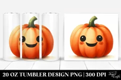 Simple Funny Pumpkin Clipart, 20 Oz Tumbler Product Image 1