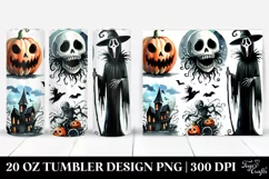 Simple Funny Nightmare Clipart, 20 Oz Tumbler Product Image 1