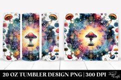 Magical Celestial Mushroom Clipart 20 Oz Tumbler Product Image 1