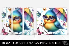 Cool Quirky Bird 20 Oz Tumbler Product Image 1
