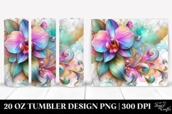 Colorful Orchid Design | 20 oz Tumbler Product Image 1