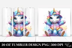Break Dancer Baby Unicorn. 20 Oz Tumbler Design Product Image 1