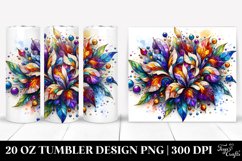 Detailed Wooden Stained Iris | 20 Oz Tumbler Product Image 1