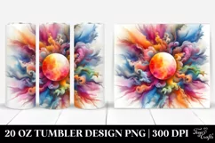 Vibrant Sun Abstract Art | 20 oz Tumbler Product Image 1