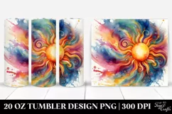 Vibrant Sun Abstract Art | 20 oz Tumbler Product Image 1
