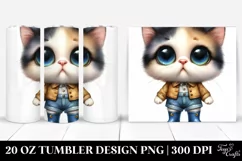 Baby Cat, Big Eyes | 20 Oz Tumbler Product Image 1
