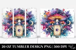 Magical Celestial Mushroom Clipart 20 Oz Tumbler Product Image 1