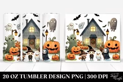 Funny Simple Halloween Clipart 20 Oz Tumbler Product Image 1