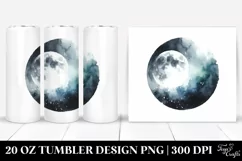Simple Moon Image Tumbler | 20 oz Tumbler Product Image 1
