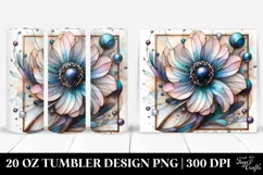 Colorful Stained Anemone | 20 oz Tumbler Product Image 1