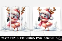 Expressive Baby Flamingo PNG Product Image 1