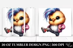 Vibrant Baby Bird Drawing | 20 oz Tumbler Product Image 1