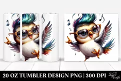 Vibrant Baby Bird Drawing | 20 oz Tumbler Product Image 1