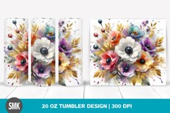Colorful Gold Foil Bouquet | 20 oz Tumbler Product Image 1