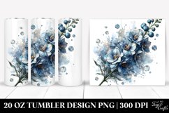 Shiny Delphinium with Marble Splash | 20 Oz Tumbler Product Image 1