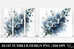 Shiny Delphinium with Marble Splash | 20 Oz Tumbler Product Image 1