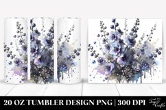 Shiny Delphinium with Marble Splash | 20 Oz Tumbler Product Image 1