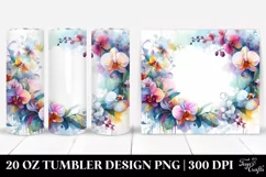Abstract Colorful Frame, Orchid | 20 Oz Tumbler Product Image 1